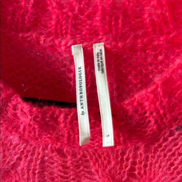 Anthropologie Light Women's Fluorescent Pink Sweater - Picture 2 of 5